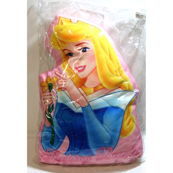 Disney Sleeping Beauty Cushion Throw Decorative Shaped Pillow Aurora Rare 18x12" - Picture 1 of 6